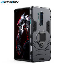 KEYSION Shockproof Armor Case for Oneplus 9 8 Pro 8T 7T 7 1+6T Finger Ring Car Holder Back Cover for OnePlus Nord N100 N10 5G 2024 - buy cheap