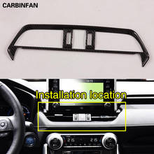 ABS Interior Central Control Air Conditioning AC Button Frame Cover Trim 1pc For Toyota RAV4 RAV 4 2019 2020 2024 - buy cheap