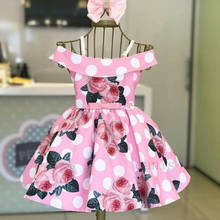 Pudcoco 2020 Summer Sunsuit Outfits Toddler Baby Girl Off-Shoulder Floral Princess Dress 2024 - купить недорого