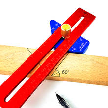 Régua de ângulo para carpintaria, 200/300/400mm, régua de 45/90 graus, ferramenta de medição para inscrição 2024 - compre barato