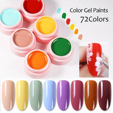 Arte Clavo 5ml Shiny Rainbow Gel Nail Polish Bright For Glitter Painting Gel Nail Art Design Top Base Primer For Manicure 2024 - buy cheap