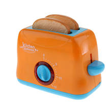 Kit de juego de imitación, utensilios de cocina, máquina de pan, juego de comida de imitación, juguete para niños 2024 - compra barato
