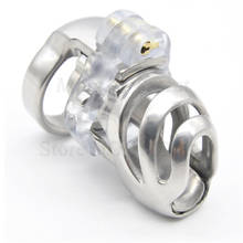 Stainless Steel Male Chastity Device with Spikes Ring,Metal Cock Cage,Penis Rings,Chastity Lock,BDSM Sex Toys For Men 2024 - buy cheap