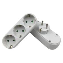 European Conversion Plug 1 TO 2 1to 3 1 t 4 Way  Socket Adapter EU Standard Power Adapter Socket 16A Travel Plugs AC 110~250V 2024 - buy cheap