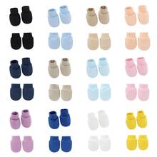 2 Pair Baby Newborn Soft Cotton Face Protection Gloves Foot Cover Set Anti Scratch Handguard Mittens Footguard Socks Kits 2024 - buy cheap