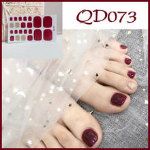 1Sheet Beauty Fresh Toenail Stickers Korea Laser Feet Decoration Waterproof Tearable Toe Nail Sticker DIY Manicure Accessories 2024 - buy cheap