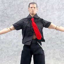 Jackson-camisa negra de manga corta para hombre, traje de ropa con pantalones rotos, modelo para figura de acción de 12 ", juguete, 1/6 2024 - compra barato