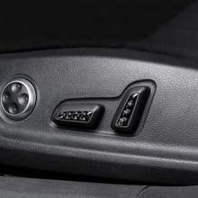 Botones de ajuste de asiento de fibra de carbono, cubierta de decoración embellecedora, 4 uds, para Audi A4 2017 2018, accesorios de Interior de coche 2024 - compra barato