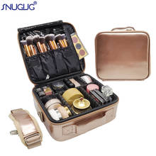 Rose Gold Women Cosmetic Bag Travel Professional Make Up Box Fashion Beauty Makeup Case Artist Cosmetics Suitcase Pouch Bags 2024 - buy cheap