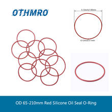 Красное Силиконовое уплотнительное кольцо Othmro OD 65-210 мм, уплотнительные прокладки толщиной 3,1 мм, шайба из кремниевого кольца 2024 - купить недорого