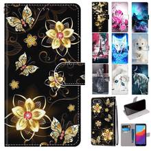 PU Leather Flip Bags Phone Cases For Xiaomi Redmi 6A Wallet Artistic Floral Cover for Redmi 6A Case Fundas Capa 2024 - buy cheap