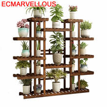 Soporte Interior Terraza Estante Mueble Para Plantas Wood Rack Balcony Flower Shelf Dekoration Stojak Na Kwiaty Plant Stand 2024 - buy cheap