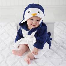 Baby bathrobe cute cartoon little boy little girl baby cloak cotton towel material to prevent cold casual bath towel wear 1pcs 2024 - buy cheap