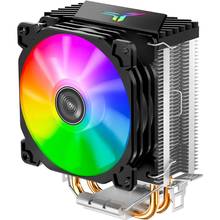 Jonsbo-enfriador de CPU CR1200, 2 tubos de calor, RGB, 3 pines, disipador de calor, 9cm de color, luz suave, PU 2024 - compra barato