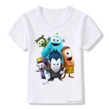 Новые футболки для девочек, Забавные футболки Onekiz The Spookiz Show, новые Семейные футболки с мультяшным принтом для мальчиков, летняя детская одежда, футболки, топы 2024 - купить недорого