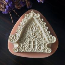 HC0160 PRZY Silicone Mold house Soap Molds 2020 New Year Soap Christmas cottage Clay Resin Gypsum Chocolate Candle Candy Mold 2024 - buy cheap