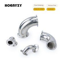 1Pc/2Pcs 19/25/32/38/51/63mm Pipe OD Sanitary Tri Clamp Feerule OD 2" Stainless Steel 304 90 Degree Elbow Pipe Fitting Homebrew 2024 - buy cheap
