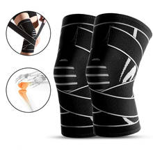 1pcs Knee Protector Kine Brace Pressurized Elastic Knee Pads Bandage For Fitness Running Basketball volleyball Knieschoner 2024 - buy cheap