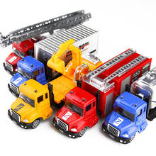 New kids Toys Car Truck Firetruck Juguetes Fireman Sam Fire Truck Vehicles Car Music Light Cool Educational Toys for Boys 2024 - buy cheap