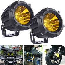 Motorcycles LED Round Auxiliary Lights Fog Lamps 12V DC  for BA20D H4 T19 Moto ATV SUV Tractor Yacht Truck Bike 2024 - buy cheap