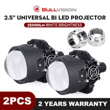 2.5 Inch BI LED Projector Lens headlight H4 H7 H1 9005 9006 LED Bulb 90W 6500K 25000LM HID 12V 24V Auto Car Light Accessories KQ 2024 - buy cheap