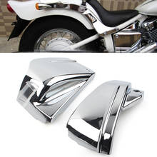 Motorcycle Side Battery Cover Chrome ABS Fairing For Yamaha V-Star 650 Drag Star DragStar 650 XVS650 XVS650A Custom Classic 2024 - buy cheap