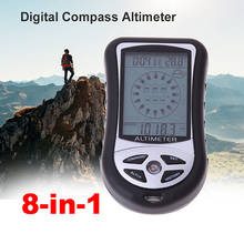 8 in 1 Hand Type Barometer Digital Altimeter Mountaineering Portable Fishing Compass Altitude Meter Outdoor Climbing Accessories 2024 - buy cheap