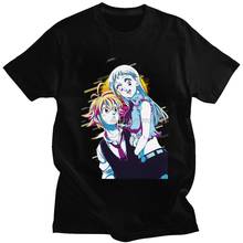 Japanese Manga Seven Deadly Sins Tshirt Men Cotton Meliodas Tee Elizabeth T-shirt Short Sleeved Nanatsu No Taizai Shirt Merch 2024 - buy cheap