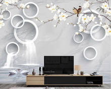 Beibehang-papel tapiz de paredePainting para sala de estar, foto de fondo HD, relieve floral, 3D efecto visual, mural de papel tapiz para hotel 2024 - compra barato