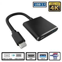 3 in 1 USB Type-C 3.1 to 4K HDMI-compatible PD Charging USB 3.0/2.0 Adapter Hub Converter 2024 - buy cheap
