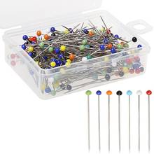 250pcs  34mm Peari Garment Glass Head Pins Multicolor Sewing Pin for DIY Sewing Crafts Quilting Supplies 2024 - buy cheap