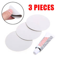 3 Pieces Light Grey Circular PVC Repair Patches For Inflatable Rubber Boat PVC Puncture Repair Patch Glue Kit Adhesive Canoe 2024 - buy cheap