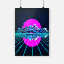Cool Crystalized Synthwave Poster Canvas Painting Wall Art Decor Living Room Bedroom Study Home Decoration Prints 2024 - buy cheap
