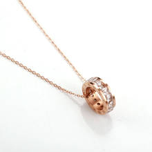 Colar de ouro rosa feminino, joia de aço inoxidável, acessórios femininos, gargantilha, colar de joias da moda para mulheres 2024 - compre barato