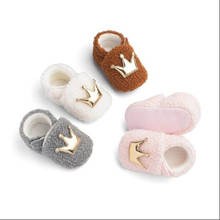 Зимняя детская обувь для первых шагов, мягкая детская обувь для новорожденных мальчиков и девочек, теплая обувь, детская обувь 2024 - купить недорого
