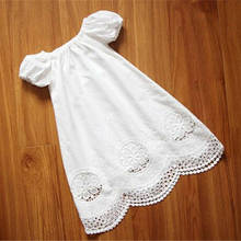 Pudcoco/детская одежда для маленьких девочек кружевное платье принцессы белые длинные топы с короткими рукавами; модная летняя одежда для малышей; От 1 до 4 лет 2024 - купить недорого