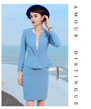 Women Suits Elegant OL Office Lady Blazer Mini Skirt Slim Bodycon Business Formal Work Wear 2 Piece Sets Uniform 2020 2024 - buy cheap