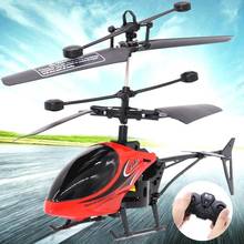 Mini Dron cuadricóptero con Control remoto bidireccional, helicóptero volador, helicóptero de inducción con luz intermitente 2024 - compra barato