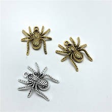 10pcs Charm Three-dimensional Animal Spider Pendant for Jewelry Making DIY Handmade Bracelet Necklace Pendant Accessories 2024 - buy cheap