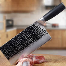 SHUOJI-cuchillos de cocina forjados hechos a mano de alta calidad, navaja antiadherente, afilada, para picar, cuchillos de Chef, cuchillo de cuchilla con mango de madera 2024 - compra barato