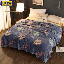 LREA High quality coral fleece blanket on the bed soft winter warm blanket for sofa warm bedspread 2024 - buy cheap