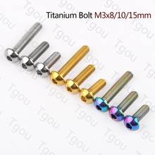 Tgou Titanium Bolt M3x8 M3x10 M3x15mm Button Allen Key Head Screws for Bicycle 2024 - buy cheap