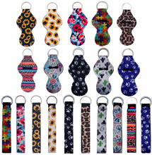 20pcs Fashion Colorized Lipstick Chapstick Holder Bag Keychain Jewelry Key Chain Gifts Accessories Lip Balm Lipsticks Keyrings 2024 - buy cheap