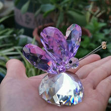 Crystal Butterfly Ornaments Animal Crafts Glass Paperweight Natural Stones Figurines Home Decoration Wedding Souvenir Gifts 2024 - buy cheap