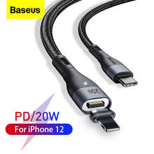 Baseus PD 20W Magnetic USB Type C Cable For iPhone 12 11 Pro Xs Max Xr 8 7 Plus Fast Charging USB C Data Cable Charger Wire Cord 2024 - buy cheap