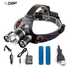 [DBF] 1Set T6 R5 LED Headlamp 13000LM 4 Mode Waterproof Hands-free Headlight Torch Flashlight for Biking Camping Hunting Fishing 2024 - buy cheap