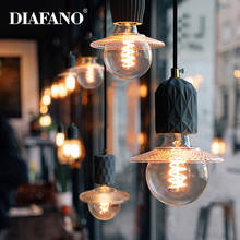 Luminária pendente com design nórdico de cimento, lâmpada de vidro industrial, simples, criativa, para sala de jantar, cozinha, restaurante, café 2024 - compre barato