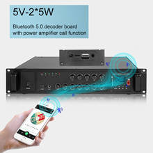 Kebidu placa decodificadora, 2*5w, amplificadora, dc5v, bluetooth 5.0, módulo de áudio sem as mãos, suporta mp3/usb/tf/line in/fm 2024 - compre barato