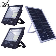 A2 Solar Panel Garden Lamp Double Head lighting Big LED Bright Larger Battery Home Outdoor Waterproof Road 2024 - buy cheap