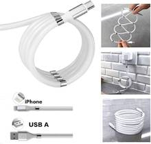 Магнитный USB-кабель для быстрой зарядки, кабель передачи данных для iPhone, быстрая зарядка, 2 А для Samsung, xiaomi, huawei, Oneplus, Type C, LG, Moto 2024 - купить недорого